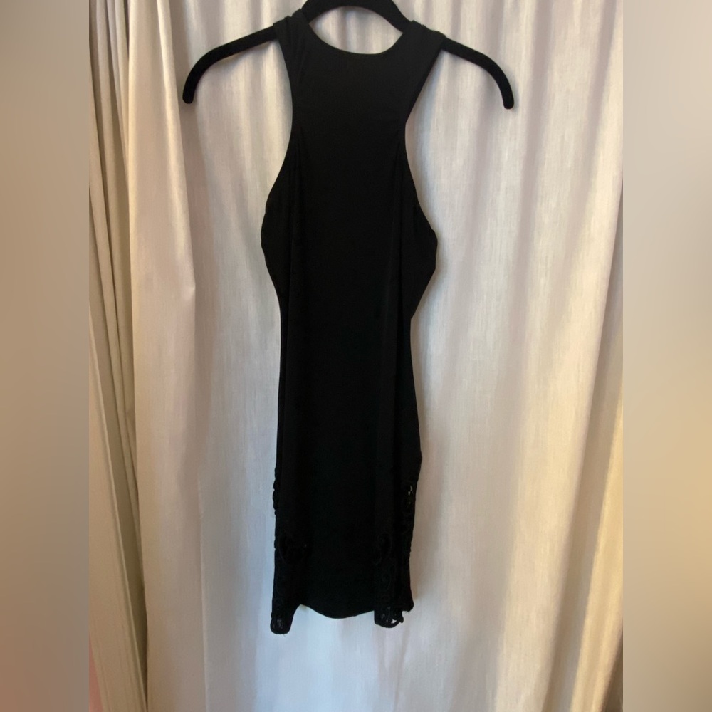 Sexy Little Black Dress One Rad Girl Size Woman’s Small Side Thigh Lace